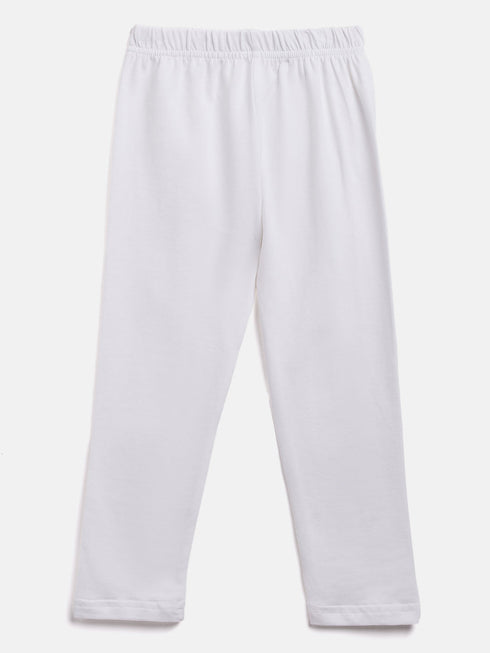 Vastramay SISHU Girl's Black Chikankari Kurta Leggings Set